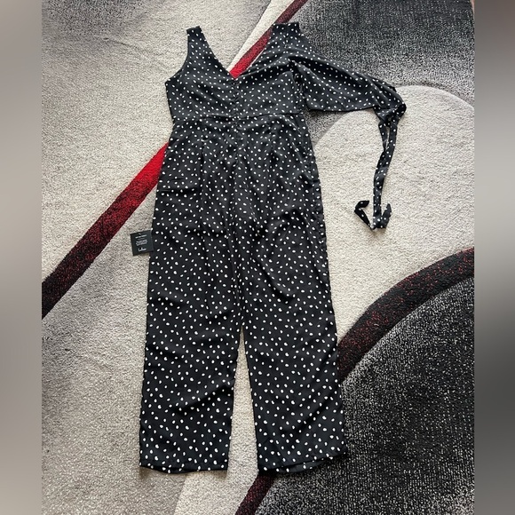Lulu’s Polka Dot Palazzoo Leg Jumpsuit - Picture 3 of 3